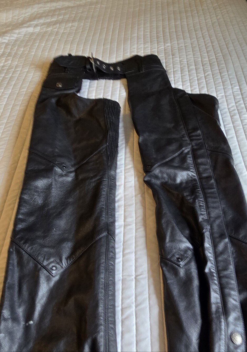 Women's Harley-Davidson Black Leather Chaps